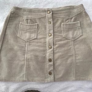 Button up mini skirt